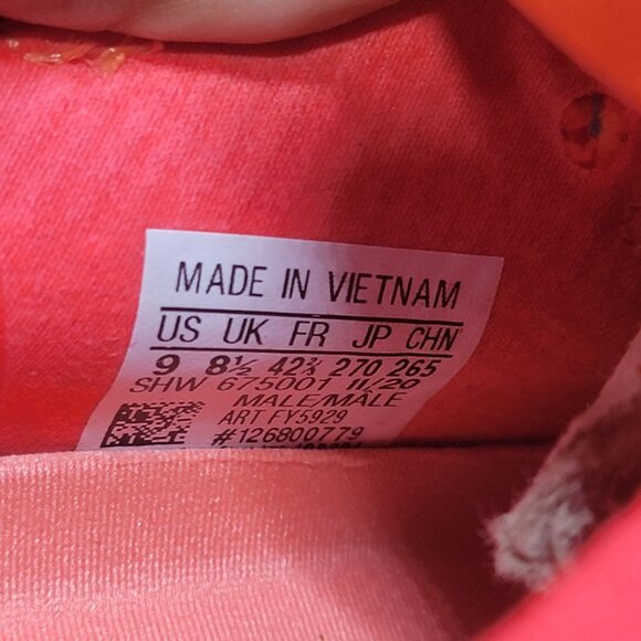 ⭐Adidas 4D Fusio Screaming Orange Prime knit Sz 9 Mens Shoes Sneaker FY5929 - Picture 8 of 12